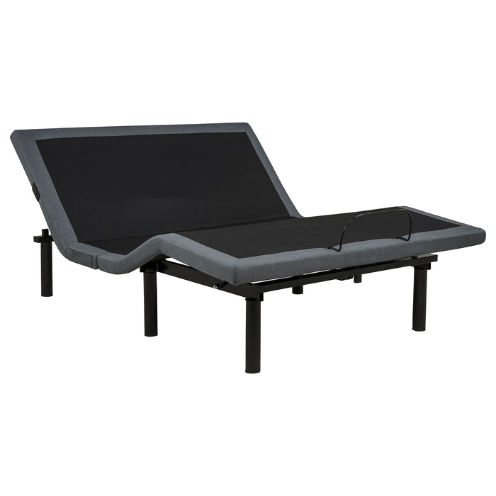 Weston Queen Dual-Motor Massage Adjustable Bed Base in Black and Grey