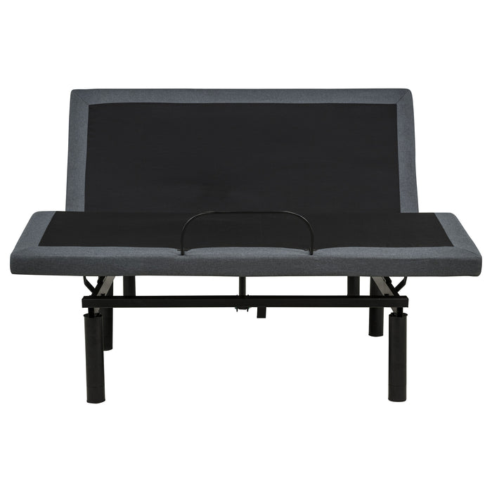 Weston Queen Dual-Motor Massage Adjustable Bed Base in Black and Grey