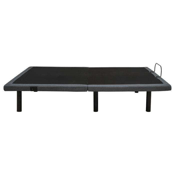 Weston Queen Dual-Motor Massage Adjustable Bed Base in Black and Grey