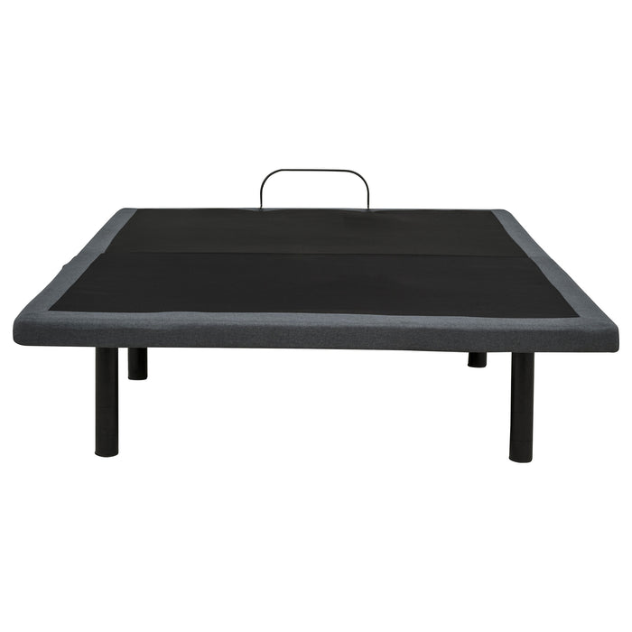 Weston Queen Dual-Motor Massage Adjustable Bed Base in Black and Grey