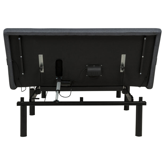 Weston Queen Dual-Motor Massage Adjustable Bed Base in Black and Grey