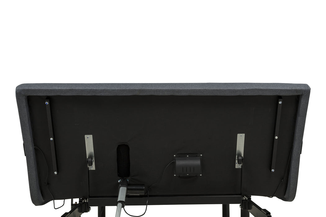 Weston Queen Dual-Motor Massage Adjustable Bed Base in Black and Grey