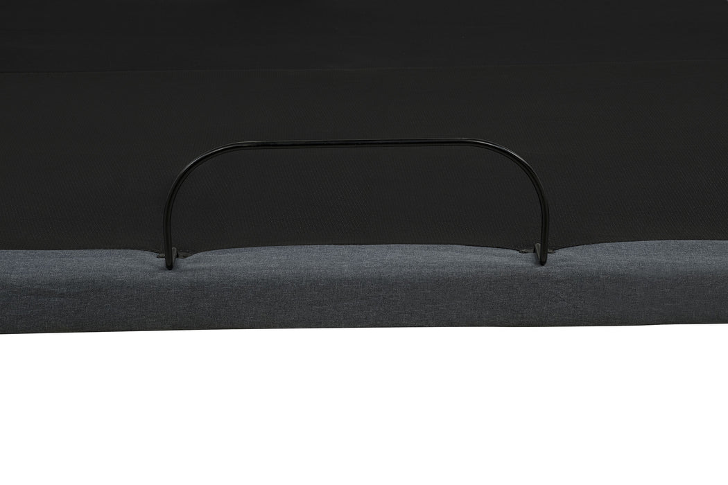 Weston Queen Dual-Motor Massage Adjustable Bed Base in Black and Grey