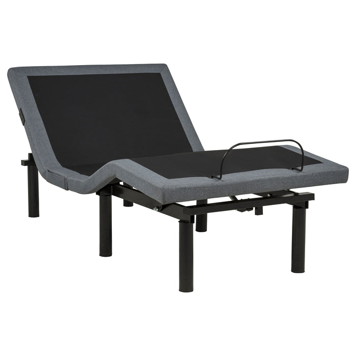 Weston Twin Dual-Motor Massage Adjustable Bed Base in Black and Grey