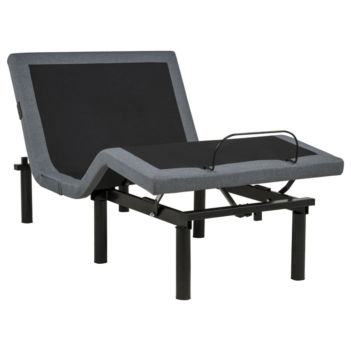 Weston Twin Dual-Motor Massage Adjustable Bed Base in Black and Grey
