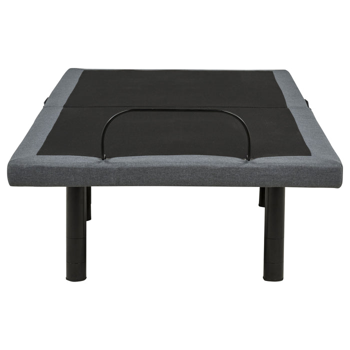 Weston Twin Dual-Motor Massage Adjustable Bed Base in Black and Grey