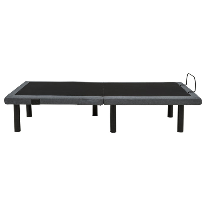 Weston Twin Dual-Motor Massage Adjustable Bed Base in Black and Grey