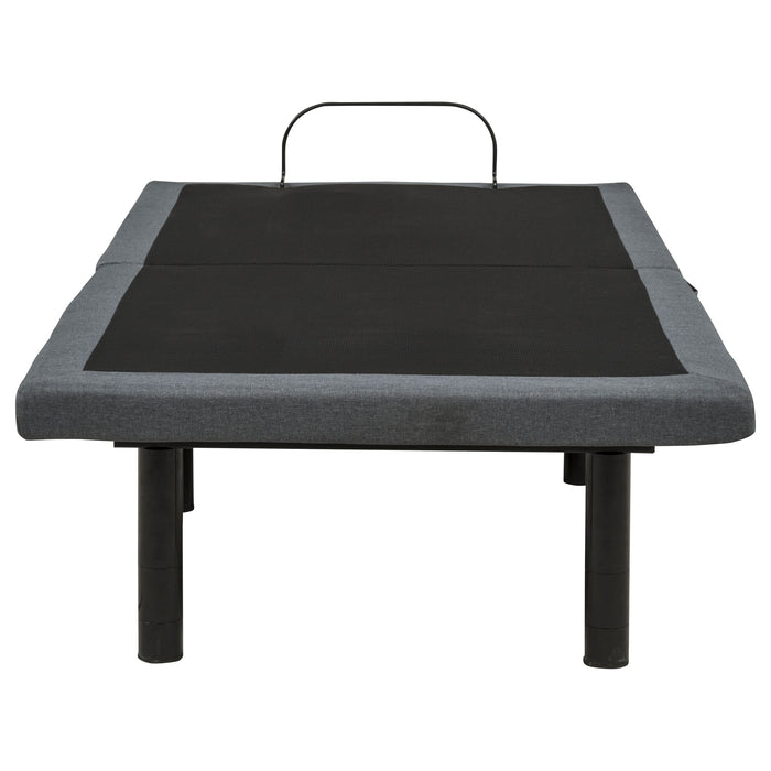 Weston Twin Dual-Motor Massage Adjustable Bed Base in Black and Grey