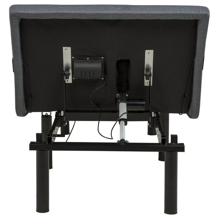 Weston Twin Dual-Motor Massage Adjustable Bed Base in Black and Grey