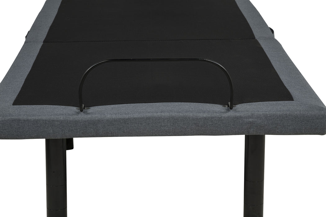 Weston Twin Dual-Motor Massage Adjustable Bed Base in Black and Grey