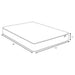 White Hayes Eastern King Firm Tight Top Hybrid Mattress by CoasterEveryday, showing its plush surface and supportive construction.