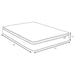 CoasterEveryday Hayes 11-inch twin pillow top memory foam hybrid mattress showing plush surface and detailed stitching.