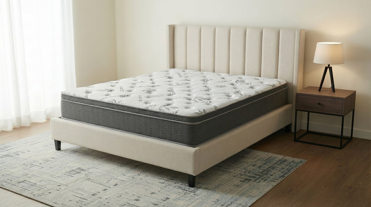 Sommet 13-inch California King Bamboo Euro Top Hybrid Mattress