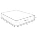 Montlake 14-inch Eastern King cool firm foam hybrid mattress by CoasterEveryday, showing plush surface and supportive design.