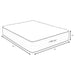 Montlake 14-inch twin cool firm memory foam hybrid mattress by CoasterEveryday, showing plush surface and supportive design.