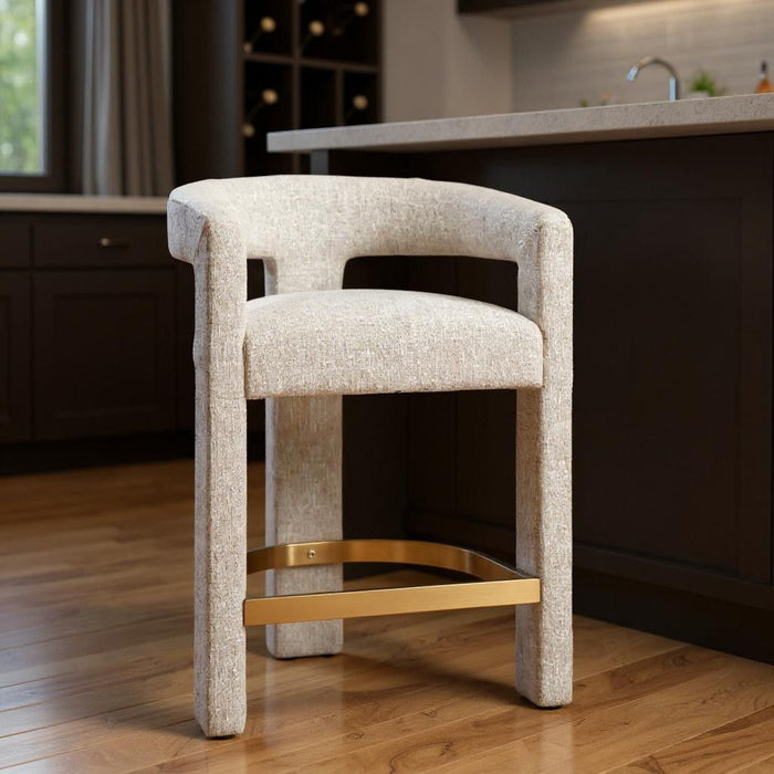 Fabric Bar Chair - Beige