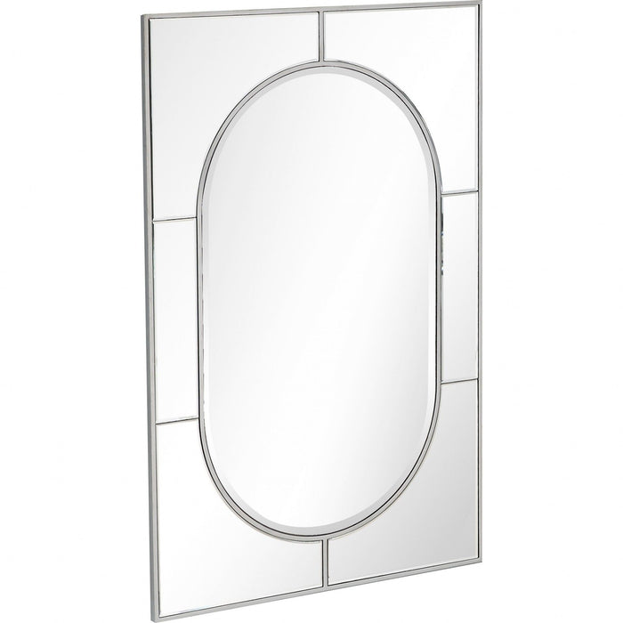 48" Metal Framed Accent Mirror - Silver