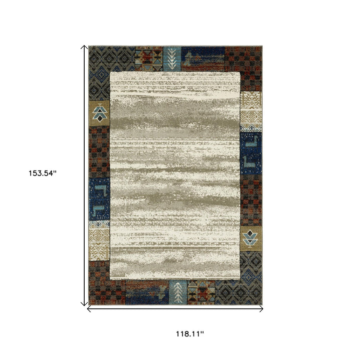 10' X 13' Patchwork Area Rug - Ivory