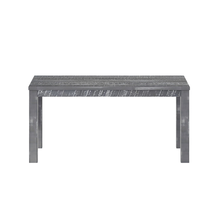 35" Solid Wood Dining Table - Gray