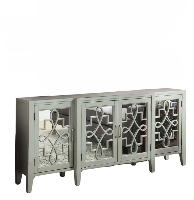 Solid Wood Console Table - Gray