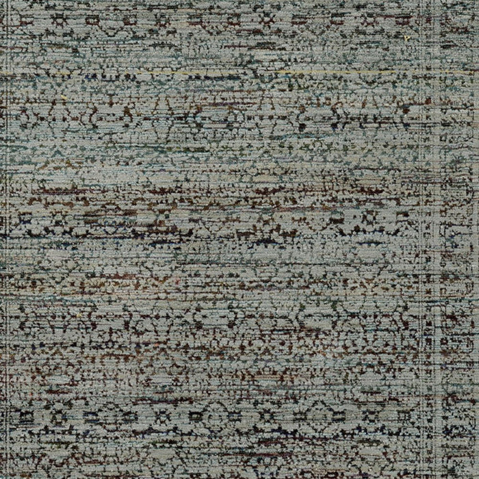 7.9' x 11.3' Oriental Power Loom Area Rug - Blue Green