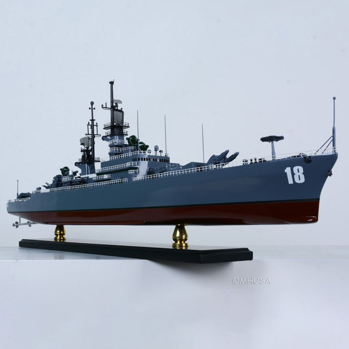 Hand Painted Model Boat (624241) - Blue / Dark Brown