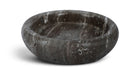 Meridian Furniture Orelia genuine travertine tray with natural stone surface and sleek edges, ideal for serving or decorative display.