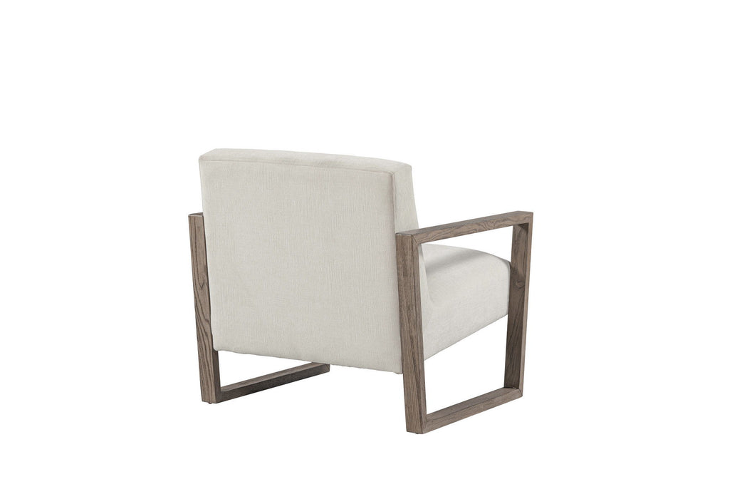 28" Fabric Lounge Chair - Off White / Ash