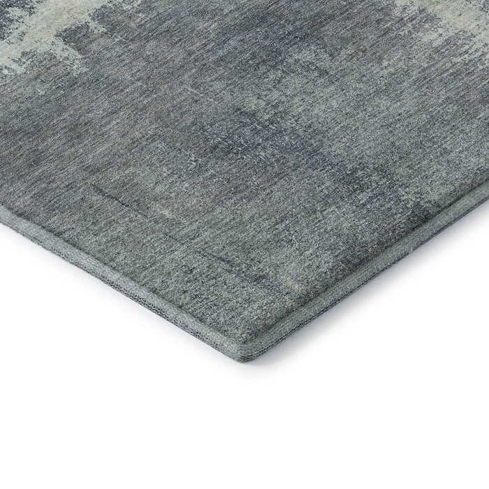 10' X 14' Abstract Washable Area Rug With UV Protection (693192) - Sage / Ivory / Blue