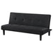 CoasterEveryday Stanford black upholstered tufted convertible sofa bed񎟀