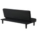 Stanford upholstered tufted convertible sofa bed in black by CoasterEveryday