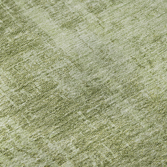 10' X 14' Abstract Washable Area Rug With UV Protection - Sage And Ivory