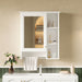 Giga modern 3-in-1 bathroom mirror cabinet with adjustable shelf and towel bar, featuring a sleek design and functional storage.