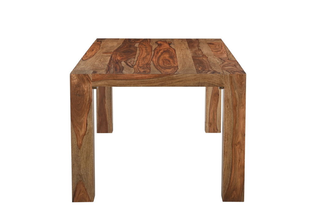 75" Solid Wood Dining Table - Brown