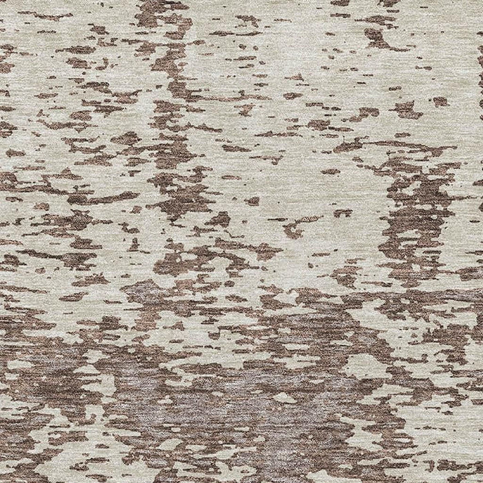 10' X 14' Abstract Washable Area Rug With UV Protection (675228) - Brown / Beige