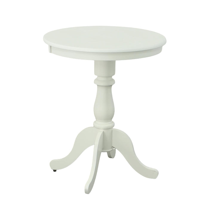 30'' Solid Wood Rounded Bar Table - White