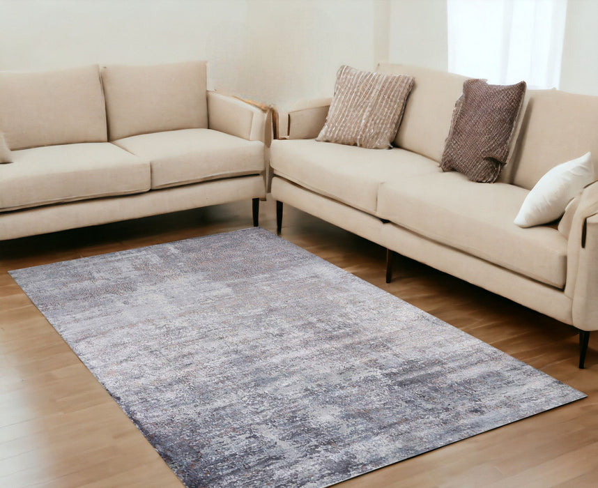 5' x 7' Viscose Area Rug - Slate