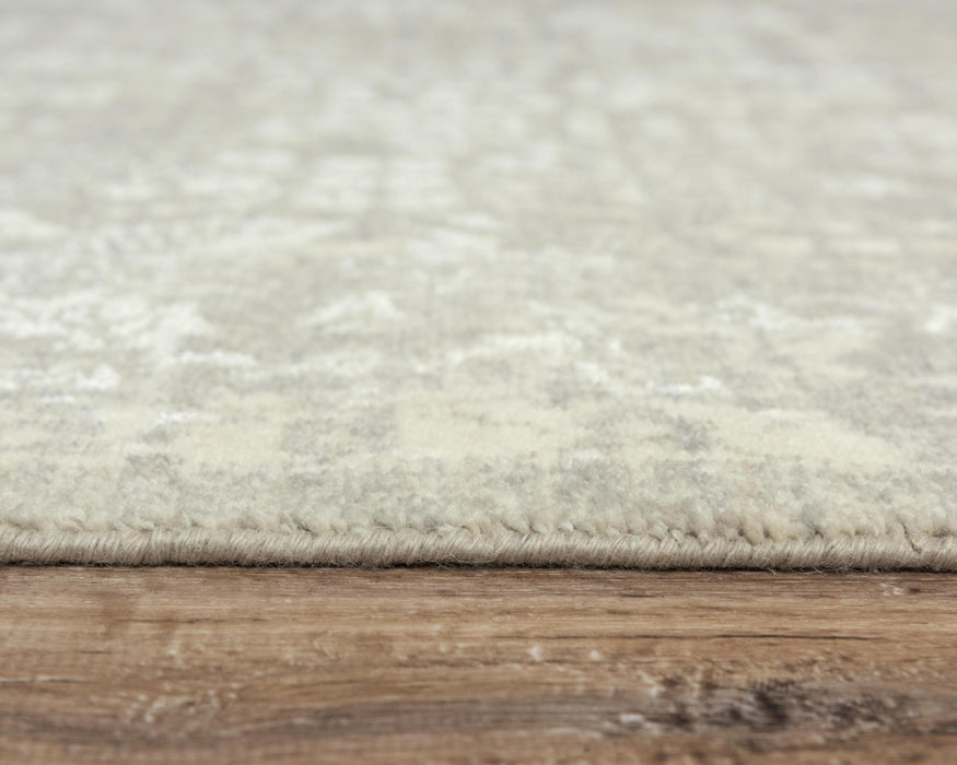 9' X 12' New Zealand Lambs Wool Oriental Hand Carved Handmade Area Rug (747269) - Gray / Beige