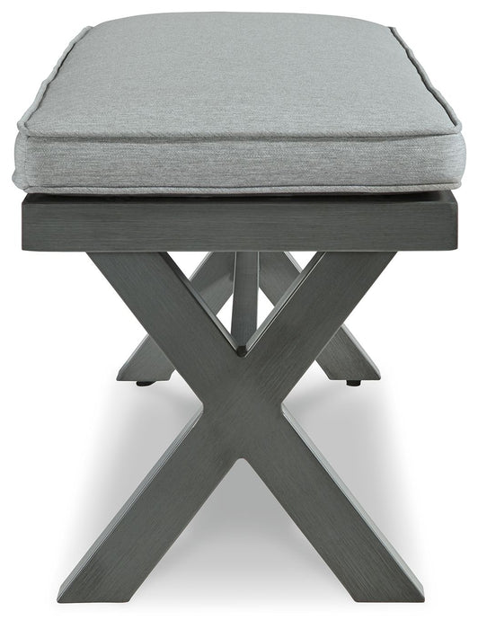 Elite Park - Bench With Cushion - Gray