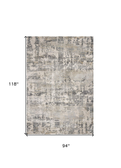 7' x 9' Polypropylene Area Rug - Natural