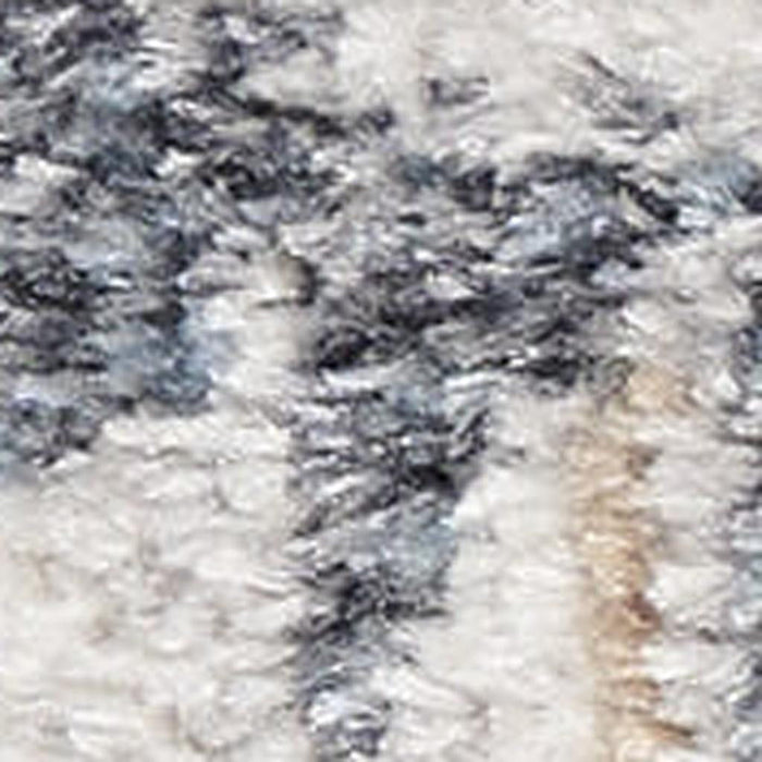 7' X 9' Floral Distressed Area Rug (556350) - Tan