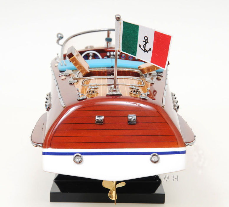 Hand Painted Model Boat (624217) - Dark Brown / Light Brown