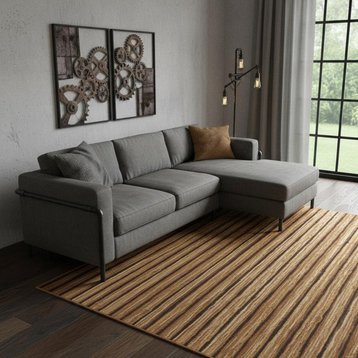 9' X 12' Abstract Hand Woven Area Rug (722107) - Blue / Ivory