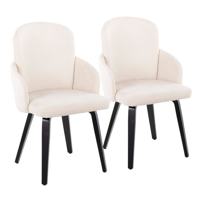 Dahlia - Contemporary Dining Chair (Set of 2) - Black Wood