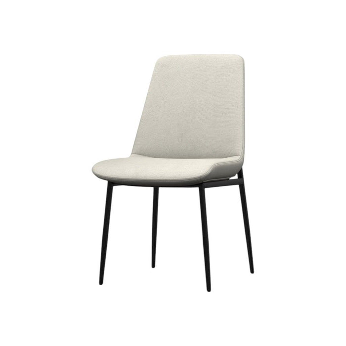 Solid Wood Dining Parsons Chairs (Set of 2) - Natural / Black