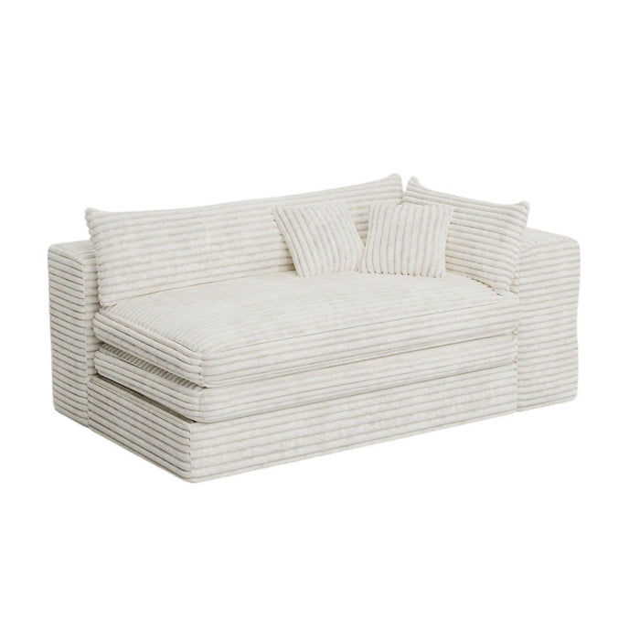 Corduroy Lounge Chair (719539) - White