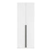 Manhattan Comfort wardrobe closet with hanging rod and shoe shelves, modern bedroom storage solution