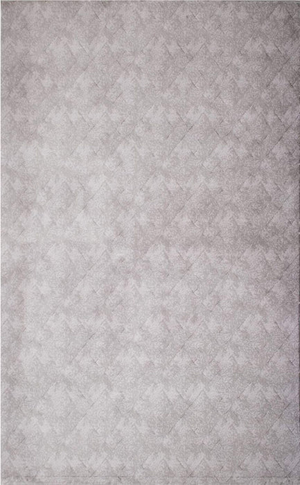 7' x 10' Distressed Diamonds Area Rug - Gray