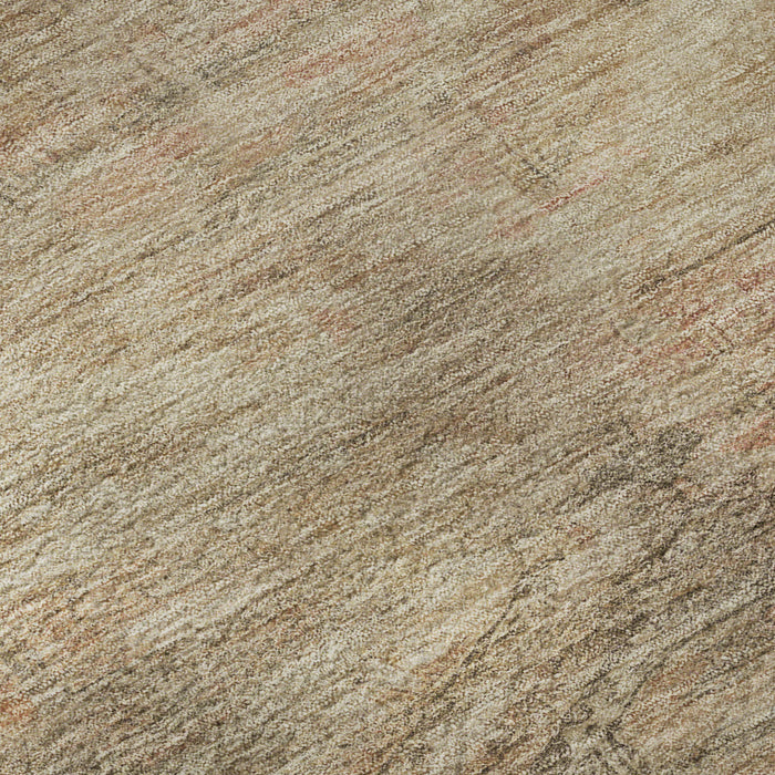 10' X 14' Abstract Geometric Washable Area Rug With UV Protection (695378) - Beige / Brown