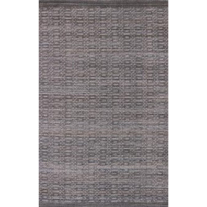 9' x 12' Hand Loomed Area Rug - Charcoal And Rust